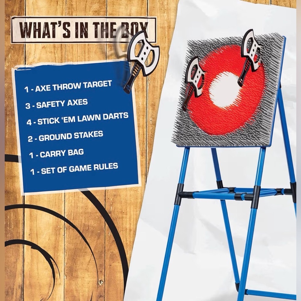 NIB/NWT Eastpoint Axe Throw & Lawn Dart Target Set - Picture 3 of 10
